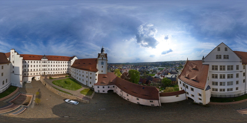 Schloss Colditz - 360° Luftbildpanorama