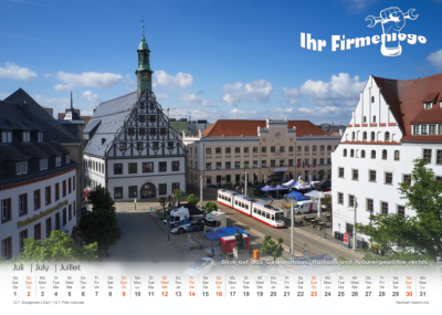 Kalender mit Logo-Beispiel