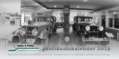 Panorama-Kalender mit Logo-Beispiel