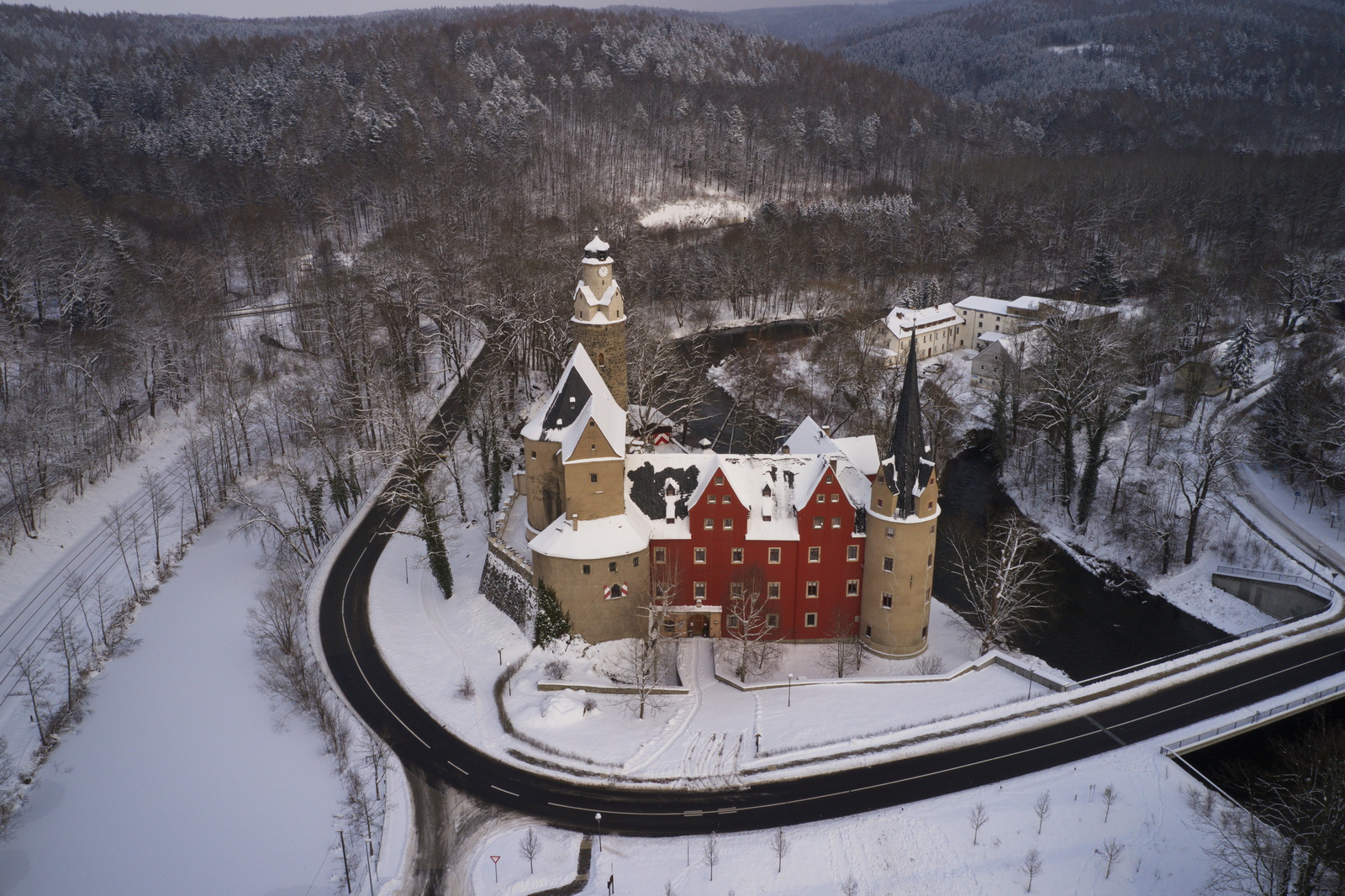 Schloss Hartenstein im Winter